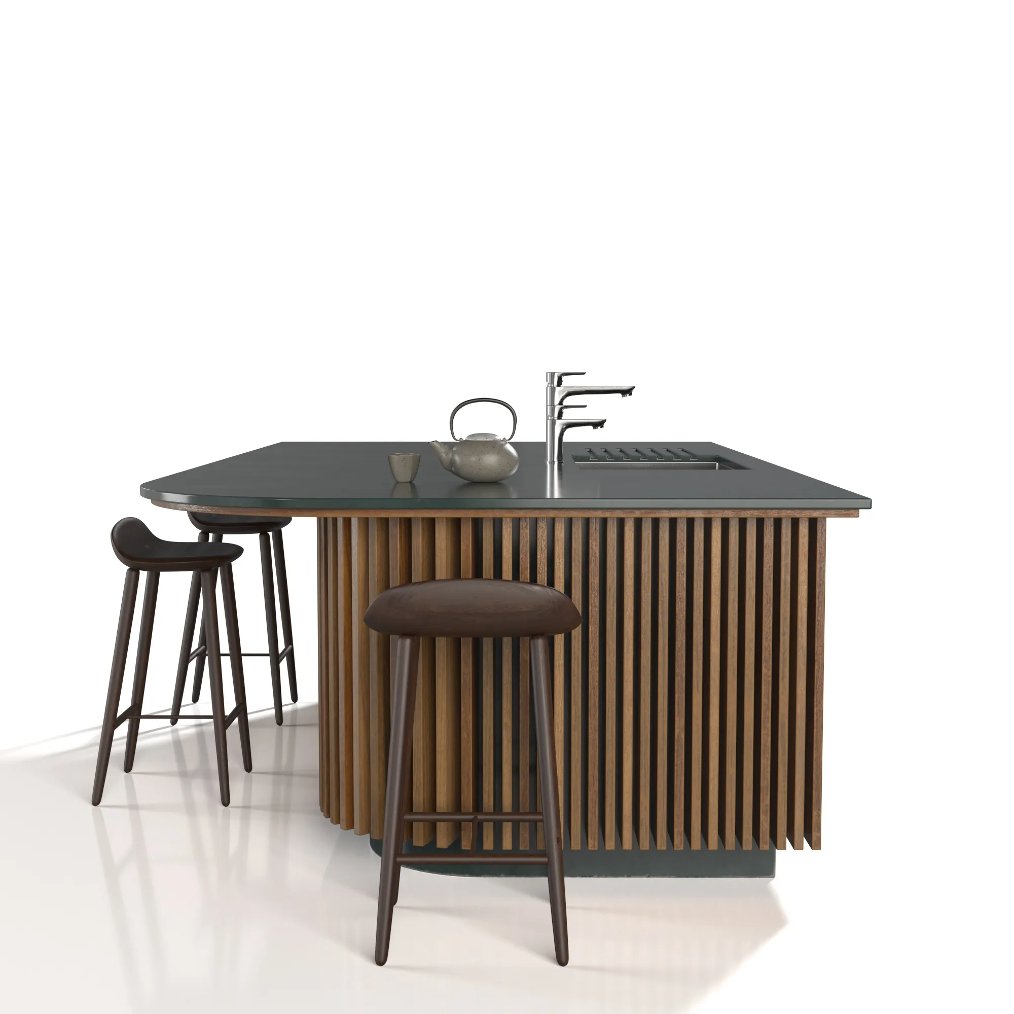 Kitchen Island Countertop 02 PBR 3D Model_03